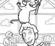 Coloriage R&eacute;my avec Alfredo, Colette et Skinner