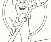 Coloriage R&eacute;my avec une cuill&egrave;re