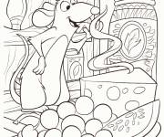 Coloriage Repas d&eacute;licieux de R&eacute;my