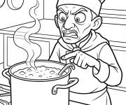 Coloriage Skinner &agrave; la soupe