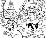 Coloriage Skinner essaie d'attraper Remy