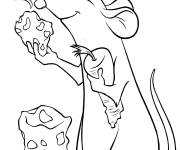 Coloriage Souris Remi h&eacute;ros du Film Ratatouille