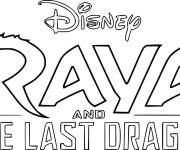 Coloriage Affiche du film de Disney Raya Et Le Dernier Dragon