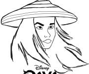 Coloriage Affiche Raya Et Le Dernier Dragon imprimable