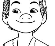 Coloriage et dessins gratuit Boun Kid Capitain de Raya Et Le Dernier Dragon à imprimer