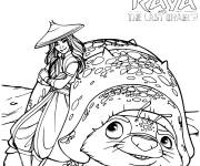 Coloriage et dessins gratuit Dessin anim&eacute; Raya Et Le Dernier Dragon à imprimer