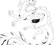 Coloriage Dragon Sisu en couleurs