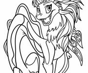 Coloriage Dragon Sisu plein de joie
