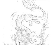 Coloriage Dragon Sisu sous la mer