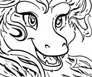 Coloriage Dragon Sisu stylis&eacute;