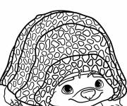 Coloriage Kawaii Tuk Tuk maternelle