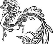 Coloriage Le dragon Sisu en toute beaut&eacute;