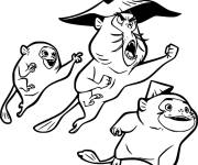 Coloriage Les Ongis de Raya Et Le Dernier Dragon