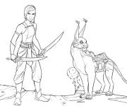 Coloriage Namaari avec Serlot