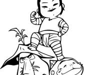 Coloriage Noi et Ongis de Raya Et Le Dernier Dragon