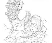 Coloriage Poster Raya Et Le Dernier Dragon