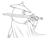 Coloriage Princesse Raya vers Kumandra