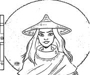 Coloriage Raya du monde de Walt Disney