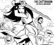 Coloriage Raya et le dernier dragon 2021 affiche