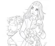 Coloriage Raya et ses amis de dessin anim&eacute; Raya Et Le Dernier Dragon