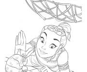 Coloriage Sc&egrave;ne du film Raya Et Le Dernier Dragon