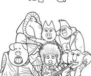 Coloriage Affiche Sing
