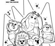 Coloriage Affiche Tous en sc&egrave;ne 2