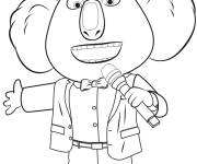 Coloriage Chateur de Tous en sc&egrave;ne