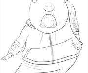 Coloriage et dessins gratuit Gunter tout confiant à imprimer
