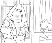 Coloriage Illustration de Meena et Buster