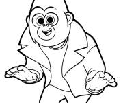 Coloriage Johnny de Tous en sc&egrave;ne style cartoon