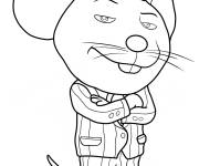 Coloriage Mike de Tous en sc&egrave;ne en costume