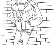 Coloriage Personnage Johnny de Tous en sc&egrave;ne