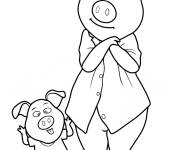 Coloriage Rosita avec son fils de Tous en sc&egrave;ne