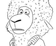 Coloriage et dessins gratuit Sc&egrave;ne du mouton Eddie de dessin anim&eacute; Tous en sc&egrave;ne à imprimer