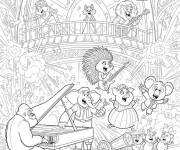 Coloriage Tous en sc&egrave;ne 2