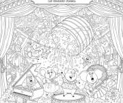 Coloriage Tous en sc&egrave;ne le grand final