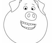 Coloriage et dessins gratuit Visage Gunter facile à imprimer