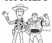 Coloriage Amiti&eacute; de Buzz et Woody