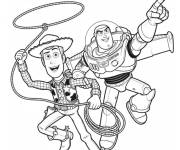 Coloriage Astronaute et cowboy dans Toy Story 5