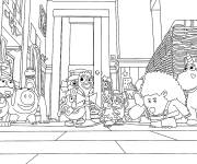 Coloriage Aventures de jouets de Toy Story 5