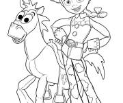 Coloriage Bulleyes et Jessie amis adorables