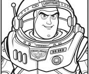 Coloriage Buzz en regard confiant