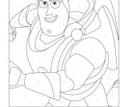 Coloriage Buzz Lightyear par num&eacute;ro