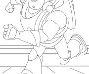 Coloriage Buzz se pr&eacute;cipite pour l'action