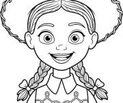 Coloriage et dessins gratuit Fille souriante de Toy Story 5 à imprimer