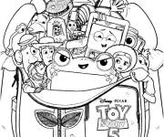 Coloriage Film Toy Story 5 pour maternelle