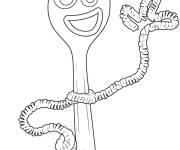 Coloriage Forky drole dans Toy Story 5