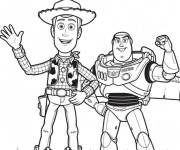 Coloriage H&eacute;ros dr&ocirc;les de Toy Story 5