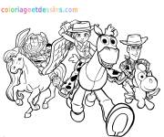 Coloriage Jessie, Buzz et Woody